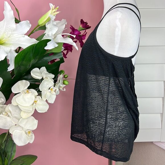 PrAna Women's Black Criss Cross Strappy Back Bra Tank Top - Picture 5 of 10